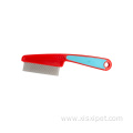 Pet Cleaning Grooming Rose Red Handle Stainless Brushes